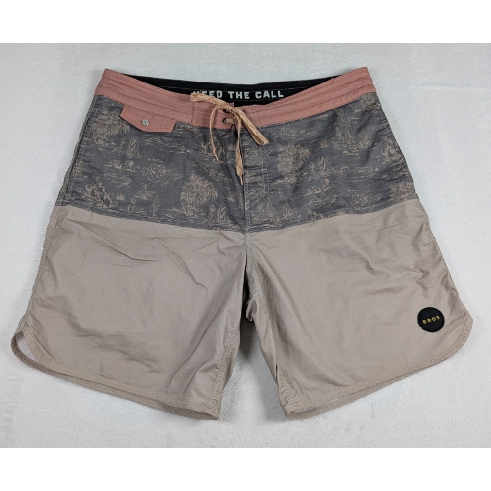Howler Bros‎ Vaquero Boardshorts Mens 35 Stretch Pearl Snap